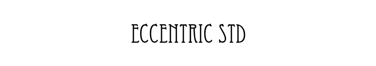 Eccentric Std font preview