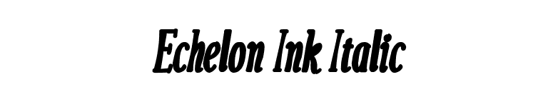 Echelon Ink Italic font preview