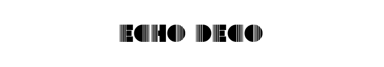 Echo Deco font preview