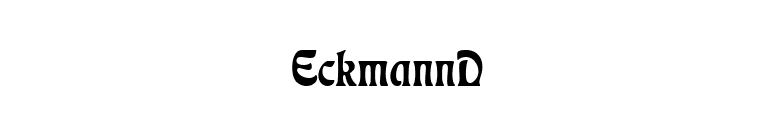 EckmannD font preview