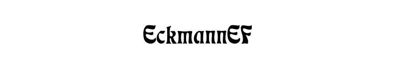 EckmannEF font preview
