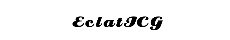 EclatICG font preview