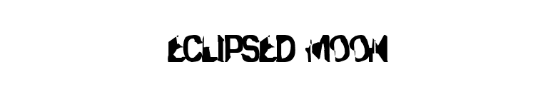 Eclipsed Moon font preview