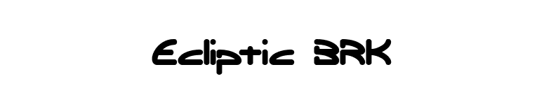 Ecliptic BRK font preview