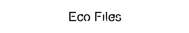 Eco Files font preview