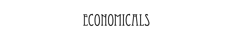 Economicals font preview