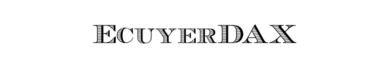 EcuyerDAX font preview