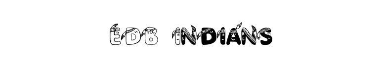 EDB Indians font preview