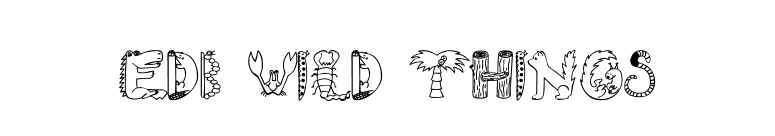 EDB Wild Things font preview