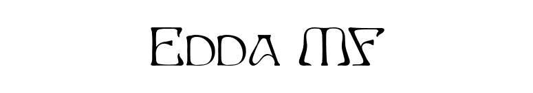 Edda MF font preview