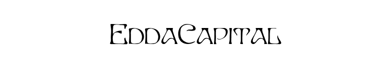 EddaCapital font preview