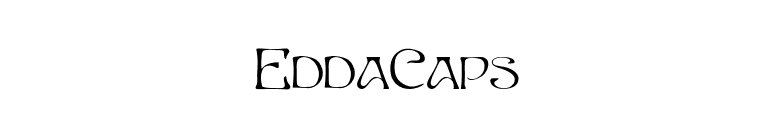EddaCaps font preview