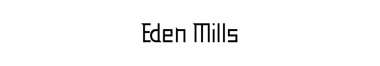 Eden Mills font preview
