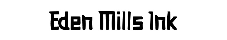 Eden Mills Ink font preview