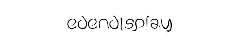 EdenDisplay font preview
