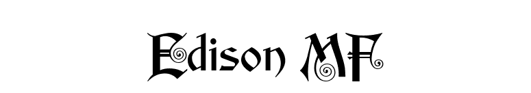 Edison MF font preview