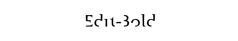 Edit-Bold font preview