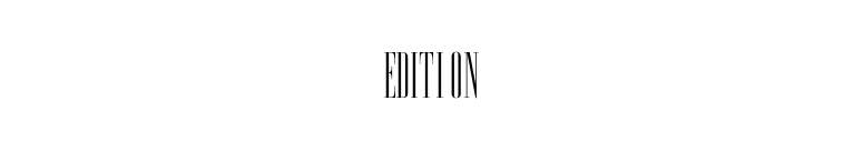 Edition font preview