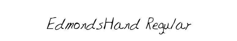 EdmondsHand Regular font preview