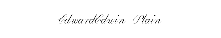 EdwardEdwin Plain font preview