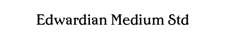 Edwardian Medium Std font preview