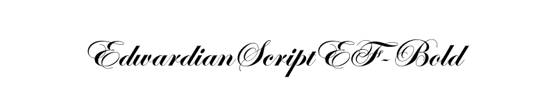 EdwardianScriptEF-Bold font preview