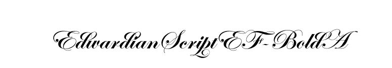 EdwardianScriptEF-BoldA font preview