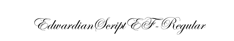 EdwardianScriptEF-Regular font preview