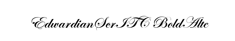 EdwardianScrITC BoldAlte font preview