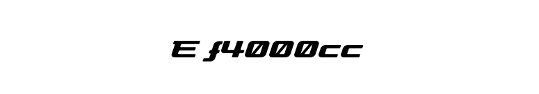 Ef4000cc font preview