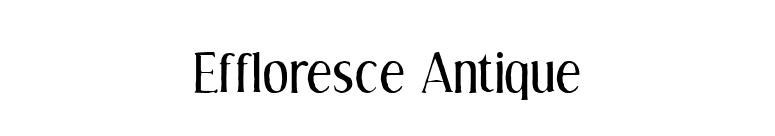 Effloresce Antique font preview
