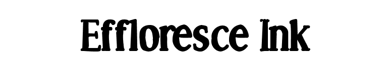 Effloresce Ink font preview