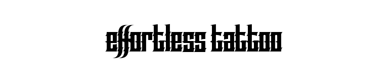 Effortless Tattoo font preview