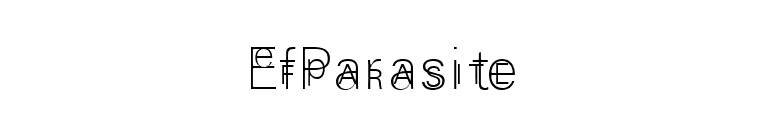 EfParasite font preview