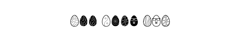 Egg Hunt BTN font preview