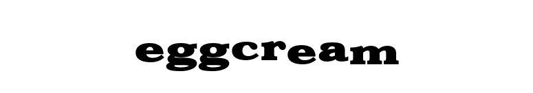 EggCream font preview