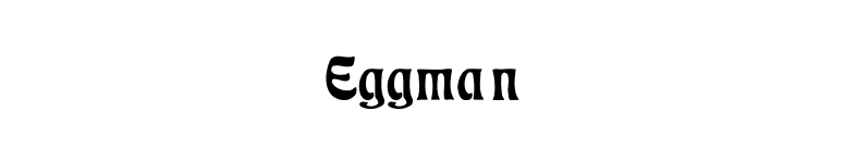 Eggman font preview