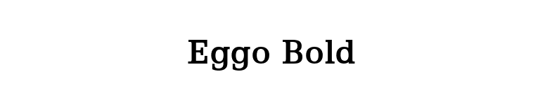 Eggo Bold font preview