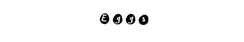 Eggs font preview