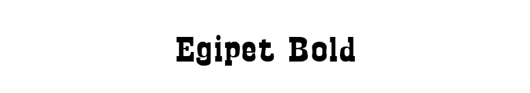 Egipet Bold font preview