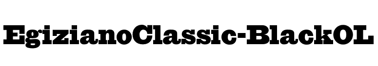 EgizianoClassic-BlackOL font preview