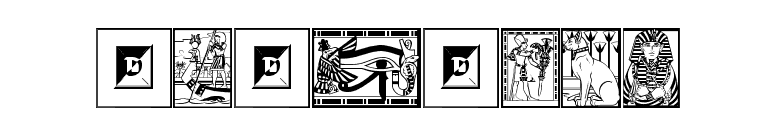 Egyptian font preview