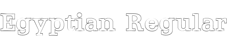 Egyptian Regular font preview