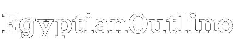EgyptianOutline font preview