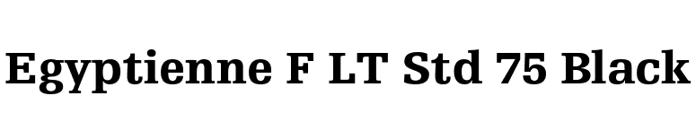 Egyptienne F LT Std 75 Black font preview