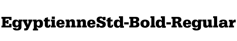 EgyptienneStd-Bold-Regular font preview