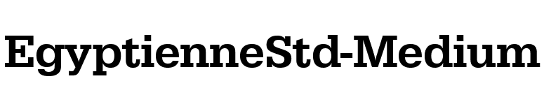 EgyptienneStd-Medium font preview