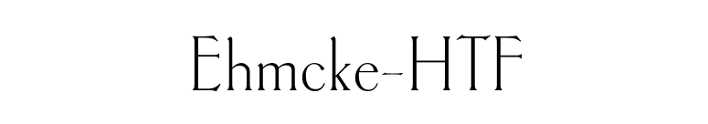 Ehmcke-HTF font preview