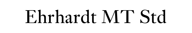 Ehrhardt MT Std font preview