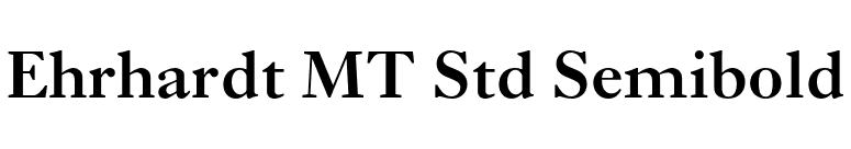 Ehrhardt MT Std Semibold font preview